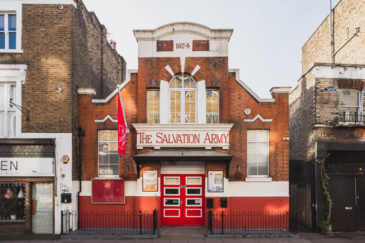 Salvation Army building on Portobell Road in Notting Hill, London