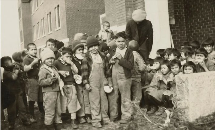 Children at the Kamloops school in 1931 (National Center for Truth and Reconciliation)